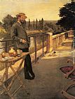 An Elegant Man on a Terrace by Henri Gervex